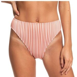 Roxy Sandy Treasure Striped‎ High Leg Bikini Bottom